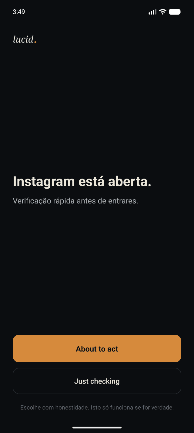 Apanhado assim que uma app vigiada abre